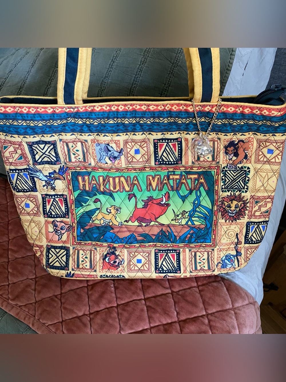 NWT Bradford Exchange Disney Lion King quilted shoulder bag